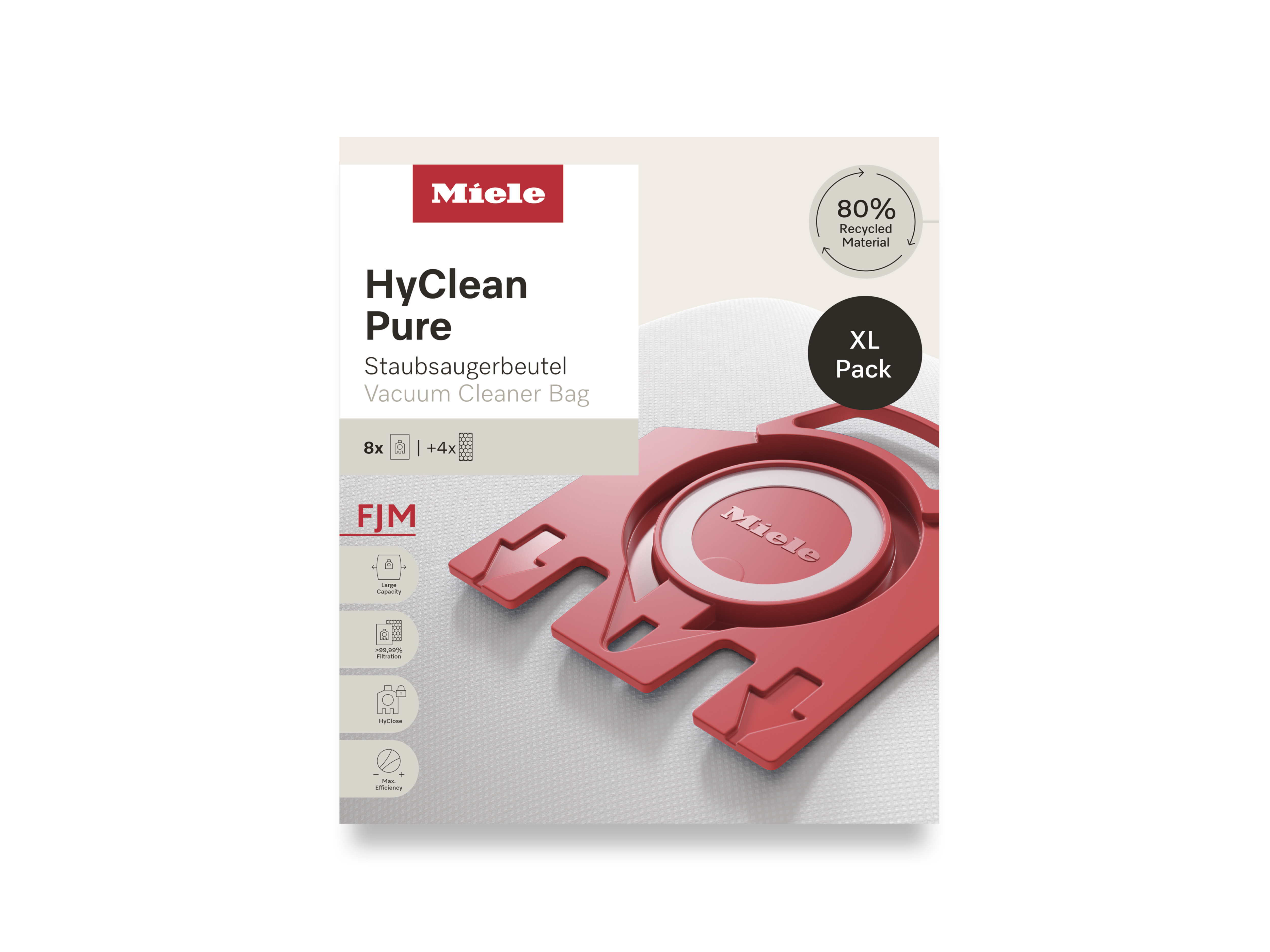 Комплект мешков-пылесборников HyClean Pure FJN XL Miele купить в Нефтеюганске | Всегда в наличии! | Артикул 12498160 | Официальный сайт
