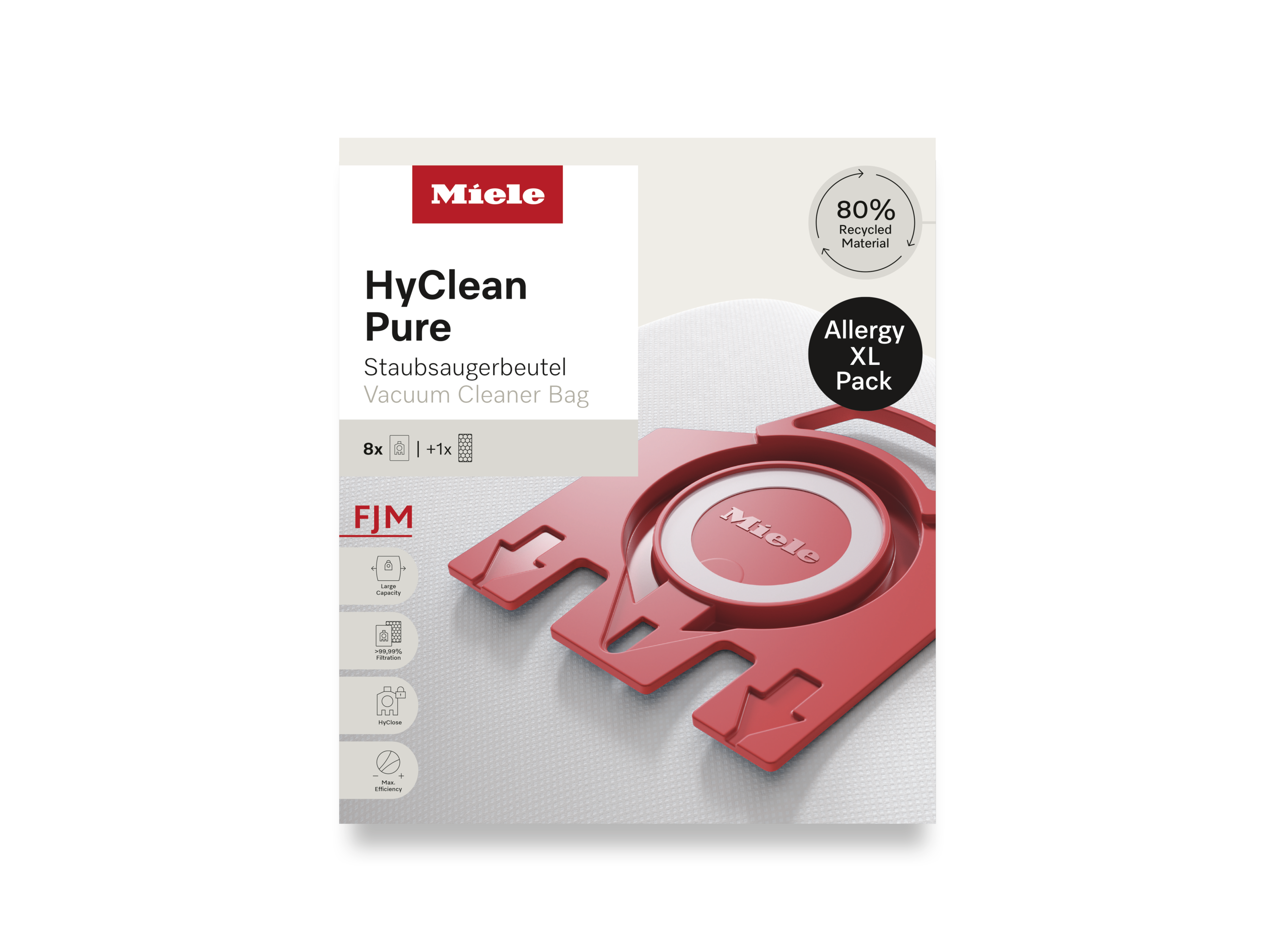 Комплект мешков-пылесборников HyClean Pure FJN Allergy XL Miele купить в Нефтеюганске | Всегда в наличии! | Артикул 12498190 | Официальный сайт