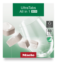 Таблетки для мытья посуды в ПММ Ultra Tabs All in 1 ECO GS CL 0602 T E 60 шт. Miele купить в Нефтеюганске | Всегда в наличии! | Артикул 12279150 | Официальный сайт